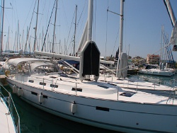 Bavaria 45 Cruiser on the anchor in Sukosan (Zadar)
