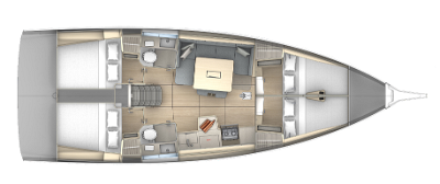 dufour-41-4cab-2wc-layout