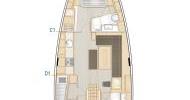 Layout 4 + 1 cabin / 2 + 1 wc